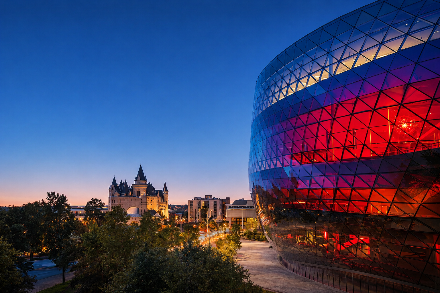 Centre Rogers Ottawa at dusk — venue for the Canada Africa Business and Investment Summit 2027